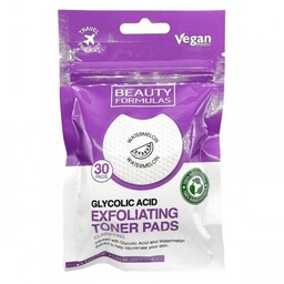BEAUTY FORMULAS Exfoliating Toner Pads Nasączone Płatki złuszczające