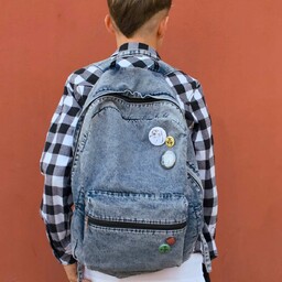 Plecak Old Skool Młodzieżowy Męski Vintage StreetWear Jeans