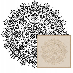 Szablon Malarski Mandala 4 90cm 0,5mm Beton architektoniczny