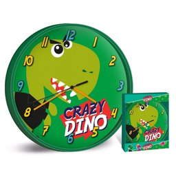 Zegar ścienny Dinozaur Dinozaury zielony