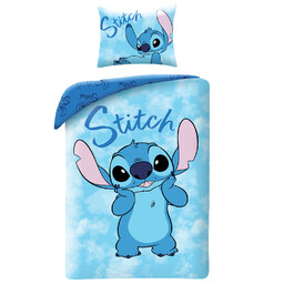 Halantex Pościel bawełniana 140x200 Lilo i Stitch niebieska