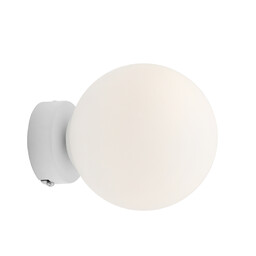 Biała kula ścienna Ball 1076C_S Aldex minimalistyczny kinkiet