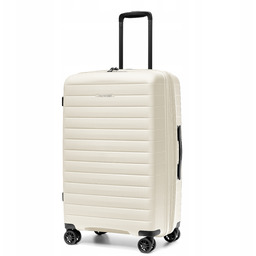 Puccini Walizka Średnia Podróżna z Poszerzeniem Polipropylen Biała