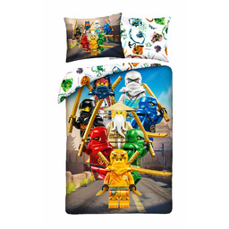 Halantex Pościel bawełniana 160x200 Lego Ninjago kolorowa poszewka