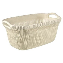 CURVER Kosz na pranie Knit 40L Kremowy