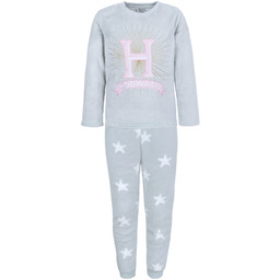 Ciepła, miętowa piżama, spodnie w gwiazdki, bluza Hogwarts