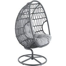 Fotel ogrodowy obrotowy Orta szary