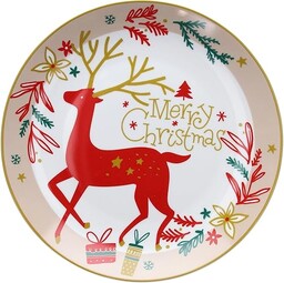Tognana Xmas Deer Talerz Panettone 31 cm, porcelana,