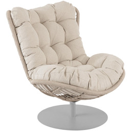 Fotel ogrodowy obrotowy Salo beżowy