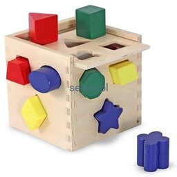 Drewniana kostka - sorter kształtów