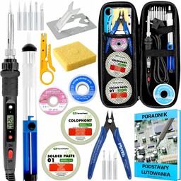 Lutownica Precyzyjna 80W Zestaw W Etui Poradnik Akcesoria