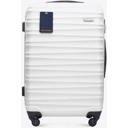 Średnia walizka z ABS - u i identyfikator