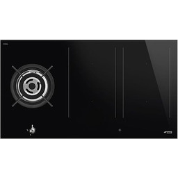 SMEG Płyta kuchenna gazowa/indukcyjna CLASSICA - PM3953D, czarna