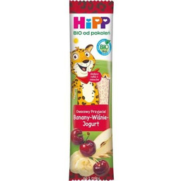 HiPP Batonik Owocowy Przyjaciel Banany Wiśnie Jogurt Bio,
