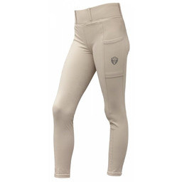 Covalliero Legginsy zimowe młodzieżowe AW26 - beige