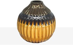 Romimex Wazon musztardowy ceramiczny 16 x 16 x
