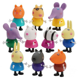 Figurki z bajki Świnka Peppa 10szt