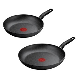 Tefal Dark Essential G0069053 Indukcja Mineralia+ 24cm, 28cm