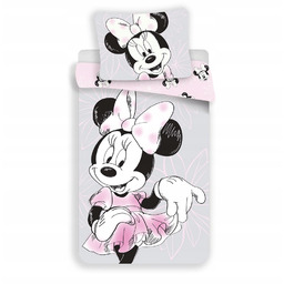 Pościel bawełniana 140x200 Myszka Mini Minnie Mouse poszewka