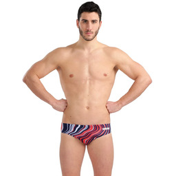 ARENA Marbled kąpielówki Navy-Red Multi 128