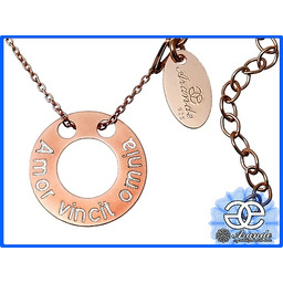 Naszyjnik Gwiazd Koło Grawer Rózowe Złoto Srebro