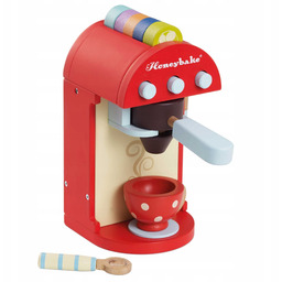 Drewniany ekspres do kawy zabawka dla dzieci, akcesoria