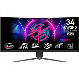 Monitor Msi Mpg 346CQRF X24 34" 3440x1440px 240Hz