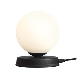 Czarna lampa stołowa Ball 1076B1_S Aldex kulista