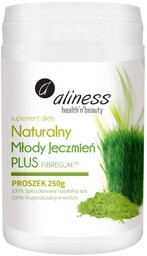 Aliness - Naturalny Młody Jęczmień Plus Fibregum, proszek