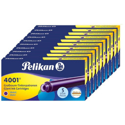 Naboje do pióra wiecznego długie 4001 fiolet PELIKAN