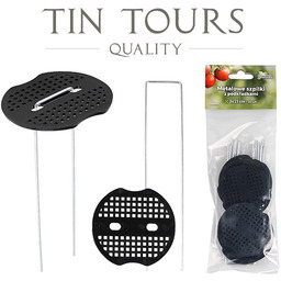 KOMPLET 10 szt. SZPILKI METALOWE Z PODKŁADKAMI 3x15