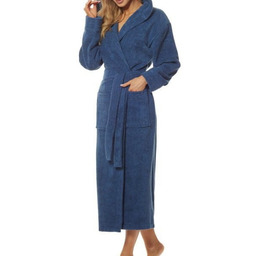 Szlafrok damski frotte L&L 2102 navy
