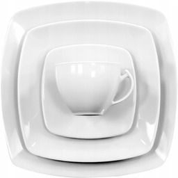 C000 Serwis Do Kawy 6/12 Akcent Chodzież Biały