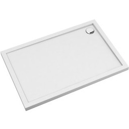 OMNIRES Brodzik prostokątny MERTON 100x90x4,5 biały połysk MERTON90-100-PBP