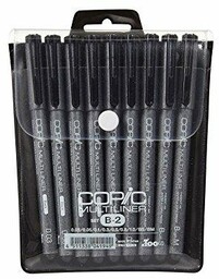 COPIC Multiliner Zestaw 9 Cienkopisów w Etui