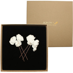 Kokówki kwiaty PEONY rose ozdoba ślubna Handmade Collection
