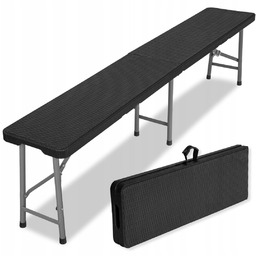 Ławka cateringowa składana w walizkę 180 cm Rattan