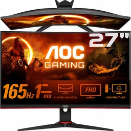 Monitor Gamingowy Zakrzywiony 27 Cali Full Hd 165HZ