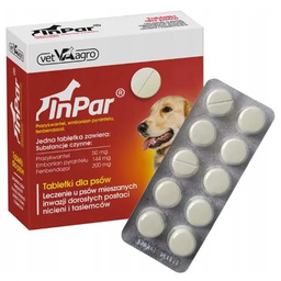 VET-AGRO InPar tabletki odrobaczające dla psa 10 tabletek