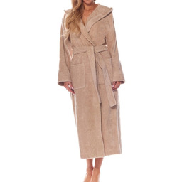 Szlafrok damski frotte L&L 2102 beżowy