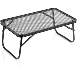 Stół turystyczny składany aluminiowy czarny 50x30x21 cm