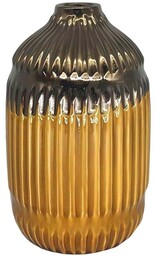 Romimex Wazon musztardowy ceramiczny 14 x 23 x