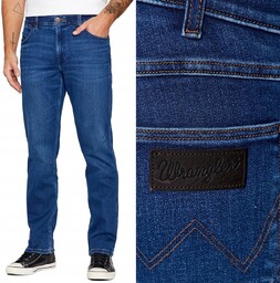 Wrangler Greensboro jeansy męskie proste rozmiar 34/30