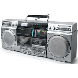 MUSE Radioodtwarzacz/Bombox M-380GBS Srebrny, Odtw. CD, CD-R, CD-RW,