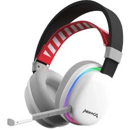 Monka Echo HG9069W Nauszne Biało-czarny Słuchawki bezprzewodowe