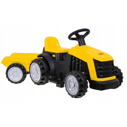 Traktor na akumulator dla dzieci przyczepka tablice Mały