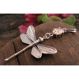 WAŻKI - srebrny wisiorek z topazem złocistym