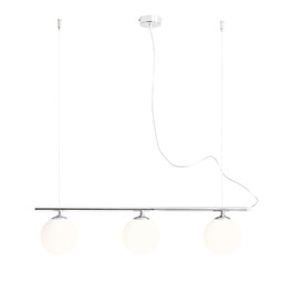 Srebrna lampa wisząca Beryl 1006E_4 Aldex szklane kule