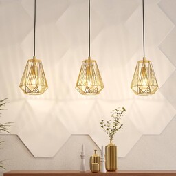 EGLO Lampa wisząca typu żyrandol, kolor złoty, długość