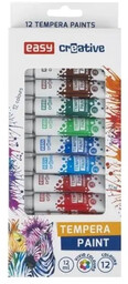 Farby tempera 12 kolorów EASY - Easy Stationery